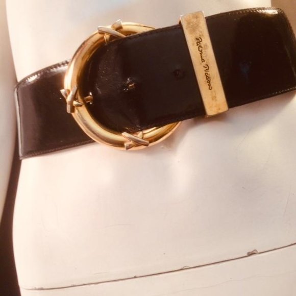 Paloma Picasso Wide Patent Leather Belt - Italy main image 8